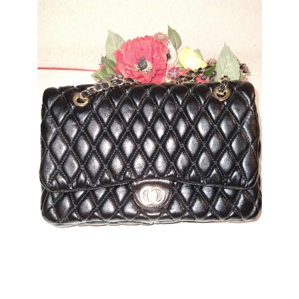 Black Quilted Shoulder Bag